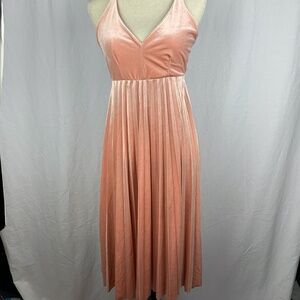 Nasty Gal Pink velvet dress